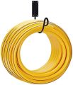 Garden Pipe Holder Wall Mounted Water Pipe Holders for Outside Storage Hanger Heavy Duty Metal Pipe Bracket, Holds 60-Feet of 5/8 Inches for Garden and Outside Pipe Hook. 