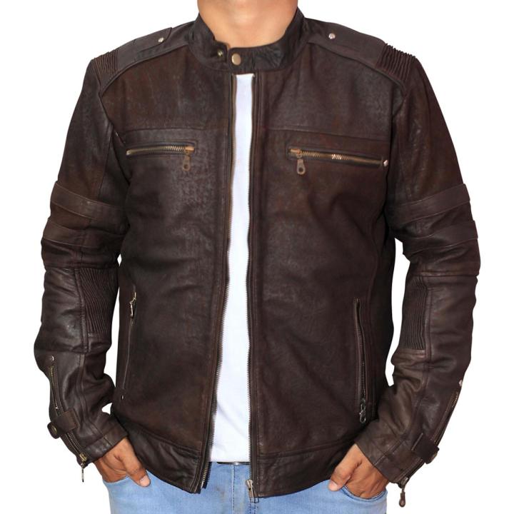Brand%20New%20Soft%20Lambskin%20Original%20Leather%20Biker%20Jacket%20for%20Men%20Matt%20Finish%20Snuffing%20Stuff%20-%20Image%202