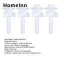 Toilet Seat Bolt Screw Set 4pcs Toilet Seat Bolt Screw Set White Plastic Nut 28mm Washer Heavy Duty Universal Lid Hinge Replacement Parts Bathroom Supplies Toilet Hinge Bolt Replacement. 