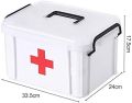 First Aid Kit Emergency Kit Box, 2-Layer Child First Aid Box Plastic Large Medical Storage Box,. 