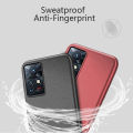 Biruiqu For Infinix Zero X X Pro Shockproof Anti Slip Soft TPU Sandstone Matte Back Case Cover. 