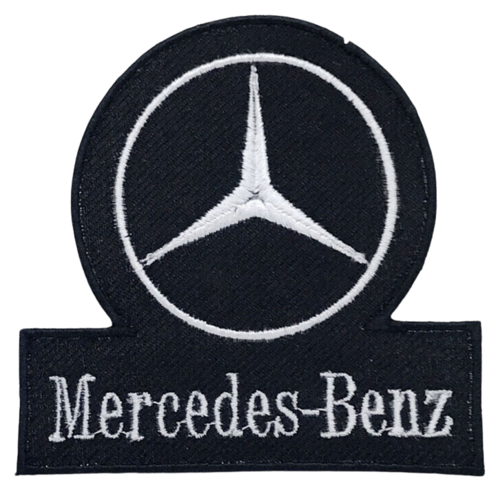 Mercedes Benz Logo Embroidered Iron On Patch Sew On Badge For Bags Caps T Shirts Jeans Applique