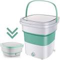 Mini Washing Machine Foldable Washing Machine Portable Washing Machines Portable Folding Washing Machine with Spin Dryer 2 Kg. 
