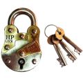 HP Lock 2x1/4 3 Plate 3 Keys | Desi Lock | Heavy Duty Pad Lock | Pakistani Non-Breakable Lock | Durable & Secure Lock for Gates, Doors & Cabinets | High-Quality, Tamper-Proof Protection | Reliable Lock for Homes & Businesses. 