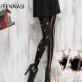 【Atoztide Store】FENNASI Women's Compression Stockings Nylon Stockings Dots Hook Nylon Medias Women Tights Female Porn. 