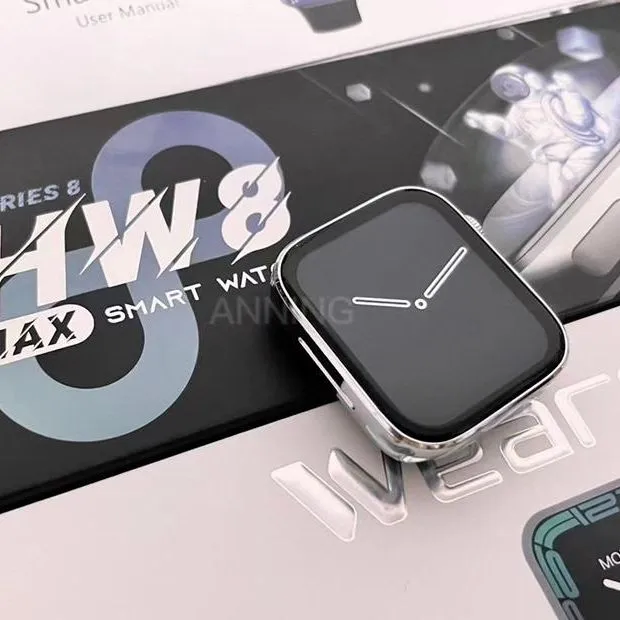HW8 Max Smartwatch Series 8 1.99" NFC 1.99" full screen Bluetooth Call Women Men Smart Watch Stainless Steel