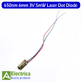 2 pcs 650nm 6mm 3V 5mW Laser Dot Diode Laser Diode for Arduino DIY STEM Projects Laser Head Diode Dot Module by Electrica. 