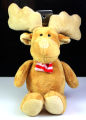 Surprise Christmas Moose Plush Red White Scarf 7.5” Stocking Stuffer Stuffed Animal Friend Collectible Plushy 12 Inch Cute. 