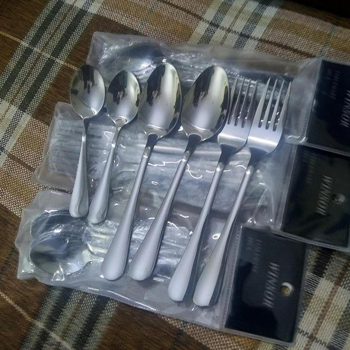 Premium  Quality WINSOR China  spoon stainless steel  18 Pcs  Set ( 6 Table spoons + 6 Forks + 6 Tea Spoons)