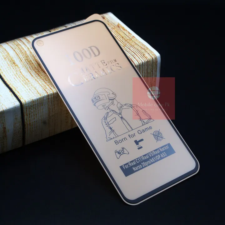 Oppo A53 Ceramic Matte Unbreakable Antishock Hybrid Film 9D/11D/21D Tempered Fiber Sheet Glass For Oppo A53