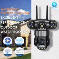 Latest New Model Ultra HD 12MP  4X4X4 Multiple Lens Security Camera V380 Pro Smart Home 12MP Auto Tracking Waterproof Outdoor Wireless WIFI IP CCTV Camera. 