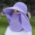 New Women's Outdoor Summer Sun Hat Big Brimmed hat Cycling Doing Farm Work Sun Protection UV Protection Face Sun Hat. 