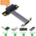 PCIE X1 Riser Cable Dual 90 Degree Right Angle PCIe 3.0 X1 to X1 Extension Cable 8Gbps PCI Express 1X Riser Card - 10CM. 