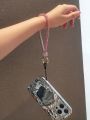 Light Luxury Rhinestone Cell Phone charm Lanyard Wrist Strap Keychain Removable Mobile Phone Case Lanyards Anti-lost chain rope. 