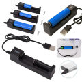 18650 Universal 1 slot Battery USB Charger adapter Rechargeable Batteries Li-ion. 