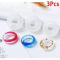 3Pcs Flexible Assorted Silicone Ring Mold For Making Resin Epoxy Jewelry DIY. 