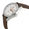 Tag Heuer Carrera Calibre 5 Brown Leather Strap White Dial  Automatic Watch for Gents - WAR201DFC6291. 