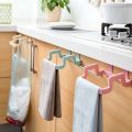 Kitchen Towel Rack Hanging Organizer Bathroom Kitchen Cabinet Cupboard Hanger Towel Holder. 