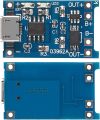 TP4056 Charging Module Micro USB and Type-C USB 18650 Lithium Battery Charger Board with Protection (Type-C USB) 5V 1A. 