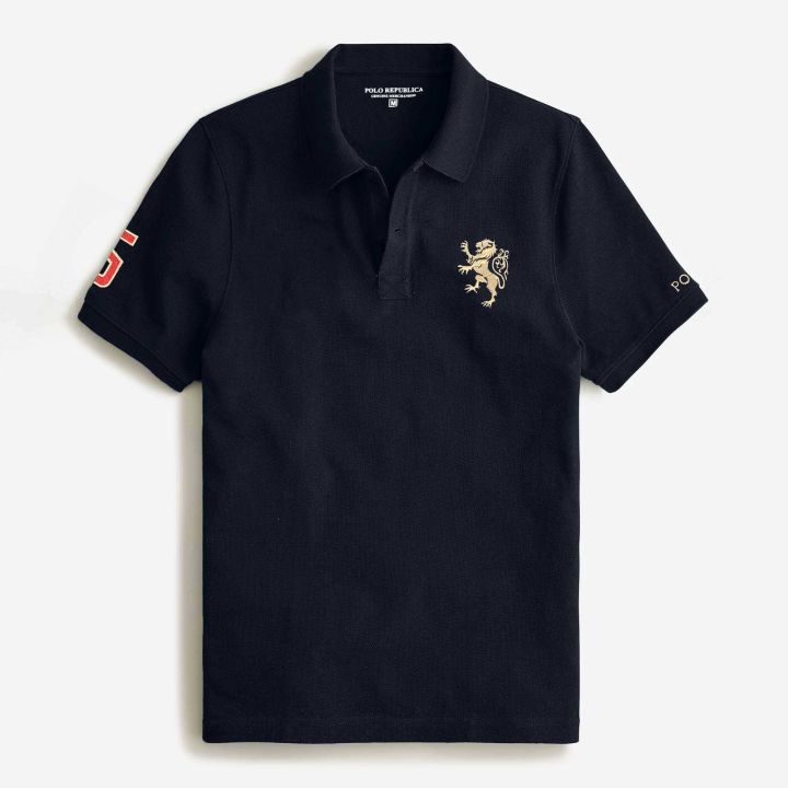 ELO - Polo Republica Men's Lion 5 & Polo Embroidered Short Sleeve Polo Shirt For Men / TShirt For Men