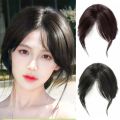 Side Fringe 3D Middle Part Bangs Natural Invisible Hairpieces with Toupee Top Hair Bangs Full Cover Hair Extensions Fake Bangs Women. 
