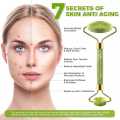 Original Jade Roller and Gua Sha Set - Jade Face Roller - Face Roller: 100% Real Natural Jade - Face Massager, Anti-AgingTool, Facial Roller for Face, Eyes, Neck - Authentic, Durable, Noiseless Design. 