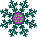 Pack of 4 Snow flacks  Nature Inspired Floral Patterns – Reusable Stencils for Home Projects ID#33. 