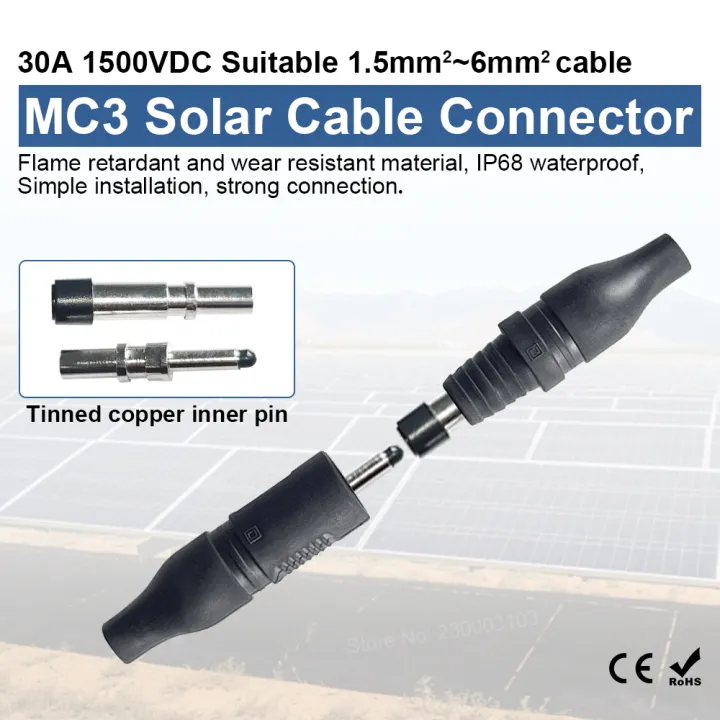Solar%20Panel%20Cable%20Connector%20MC3/4%201000V%2030A%20Male%20Female%20Connector%20IP67%20with%20Diode%20Fuse%20for%20T%20Y%20Branch%20Parallel%20Solar%20Splitter%20-%20Image%206