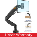 ENRG NB North Bayou Monitor Desk Pressure Gas Mount Arm Stand F80 Full Motion Swivel Monitor Arm with Gas Spring for 17 - 30 Inches LCD And Monitor. 