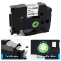 TZE-231 Label Tape Compatible for Brother Label Tape 12mm for P-touch Label Maker H110 H200 P710BT Laminated Adhesive Ribbon PCardiaCP. 