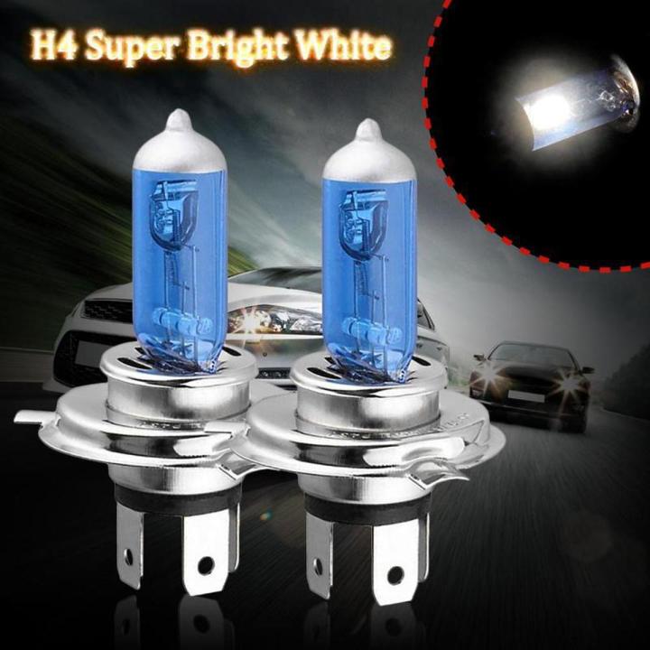 55W H4 Super White Headlight Xenon Halogen Globes Car Light Lamp LED Bulb