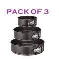 Non Stick Cake Pans-Kitchen & Dining -Bakeware -Baking Trays & Pans Pack of 3 18cm,20cm,22cm Full Set. 