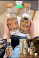 450ml American Vintage Glass Water Bottle High Temperature Resistant Water Cup Female Summer Portable Leak Proof Bottle. 