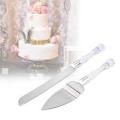 2Pcs Wedding Cake Knife Shovel Set Cake Shovel Cutter Knife Set Wedding Cake Birthday Gift Party Decor. 
