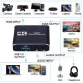 4K 1080P HDMI Video Capture Card USB 2.0 Recorder Box Device for Live Streaming Video Recording. 