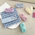 Coloured Contact Lens Case Portable Travel EyeLens Soak Case Organiser Box HEQING. 