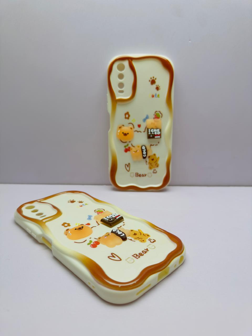 Lahore Mobile Case for Vivo Y20 / Y12S Y12A / Y20i Y20S Y20S Back Cover Colorful Wavy Phone Cases - Luxerey Back Cover - Creative Lovely 3D Doll -Girls Back Cover 9