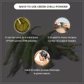 GREEN CHILLI POWDER/ 200 GRAM /BEST QUALITY/. 