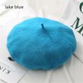 Women Winter Wool Beret Hats French Hat Girls Solid Color Fashion Autumn Beret Hat For Women Flat Cap Hat Felt Berets. 