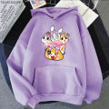 2023 Anime Aggretsuko Hoodie Women/Men Harajuku Aesthetic Graphic Kawaii Retsuko Hoodies Unisex Cartoon Hooded Pullovers Sweatsh. 