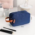 Oxford Canvas Mens Toiletry Bag Large Capacity Beauty Wash Pouch Male. 