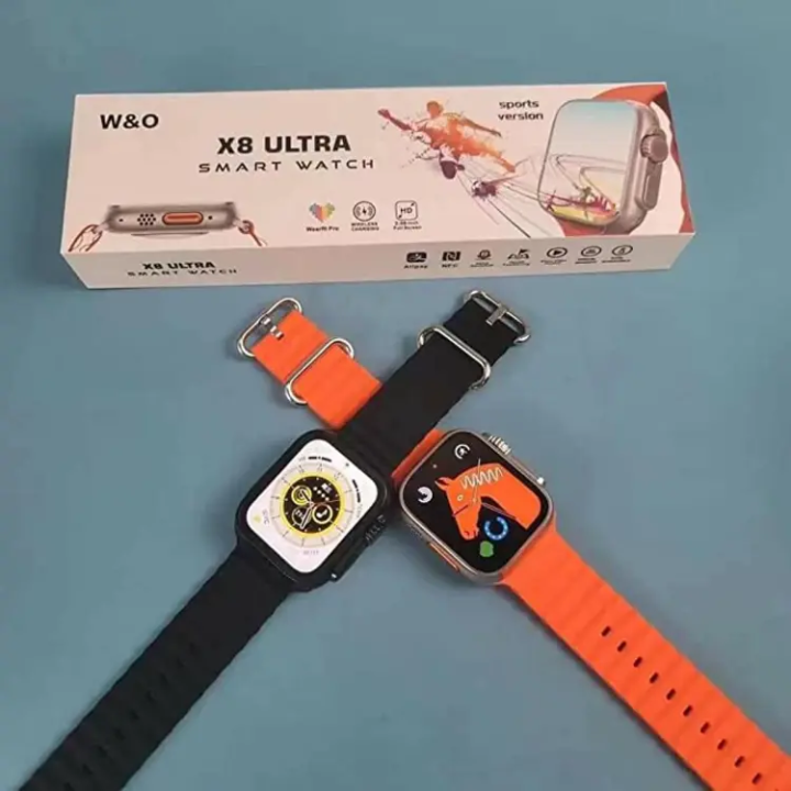 X8 Ultra Max Smart Watch Series 8 With Full 2.2 Inches HD Display-Sport Version-Wireless Charging