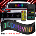 Car LED Matrix Pixel Panel Bluetooth USB 5V -  RGB Pattern  Scrolling Text Board Windshield Advertising Screen Bluet- Waterproof Mobile App Programmable Flexible Screen Display Animation Led Car Sign for Shop Ad -Text Animation Display. 