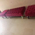 Custumize  4 Seater Puffy Sets Fabric  Valvid (Size 2 unit single seat 22x22 inches and 1 unit large 2 seater 44x22 complete set height 17 {{ SPEIAL OFFER** }]. 