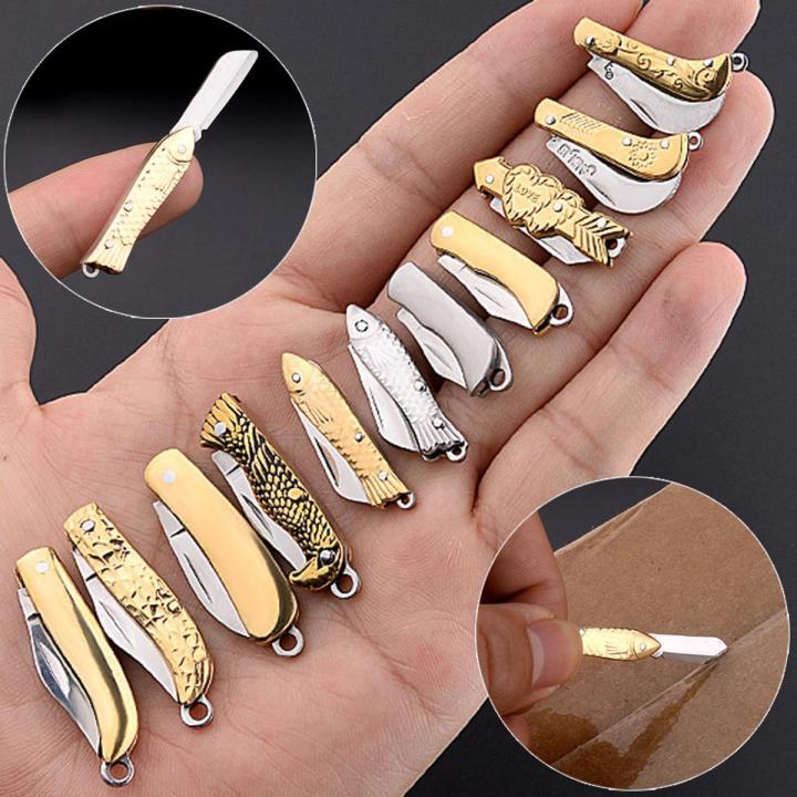Mini Pocket Small Utility Knife Portable Keychain Knife Craft Wrapping Box Paper Envelope Cutter