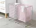 Dirty Clothes Laundry Basket Bamboo Detachable Home Waterproof Laundry Basket. 