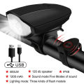 USB Rechargeable Bike Headlight with Sound & Light Modes, 400LM, IPX6 Waterproof, 1200mAh - Cycling Safety Accessory  cell horn is not rechargeable .... FOG LIGHT IS JUST A LIGHT   TUBE LIGHT IS NOT RECHARGEABLE. 