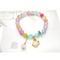 Cross-border new bracelet two-color crystal imitation jade glass Hetian jade rabbit bracelet women's wholesale jade rabbit beaded jewelry. 
