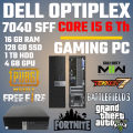 DELL OPTIPLEX 7040sff I5 6Th, 16GB DDR4 RAM, 128GB SSD, 1 TB HDD, 4GB GAMING GRAPHIC CARD. 