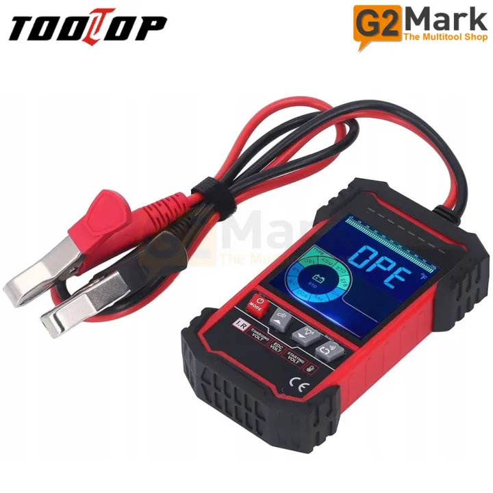 TOOLTOP%202202%20Battery%20Tester%203.2%20Inch%20Screen%2012V/24V%20Automotive%20Battery%20Voltage%20Internal%20Resistance%20Discharge%20Current%20Load%20Starts%20Test%20-%20Image%203